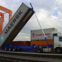 Kippcontainersattelanhänger